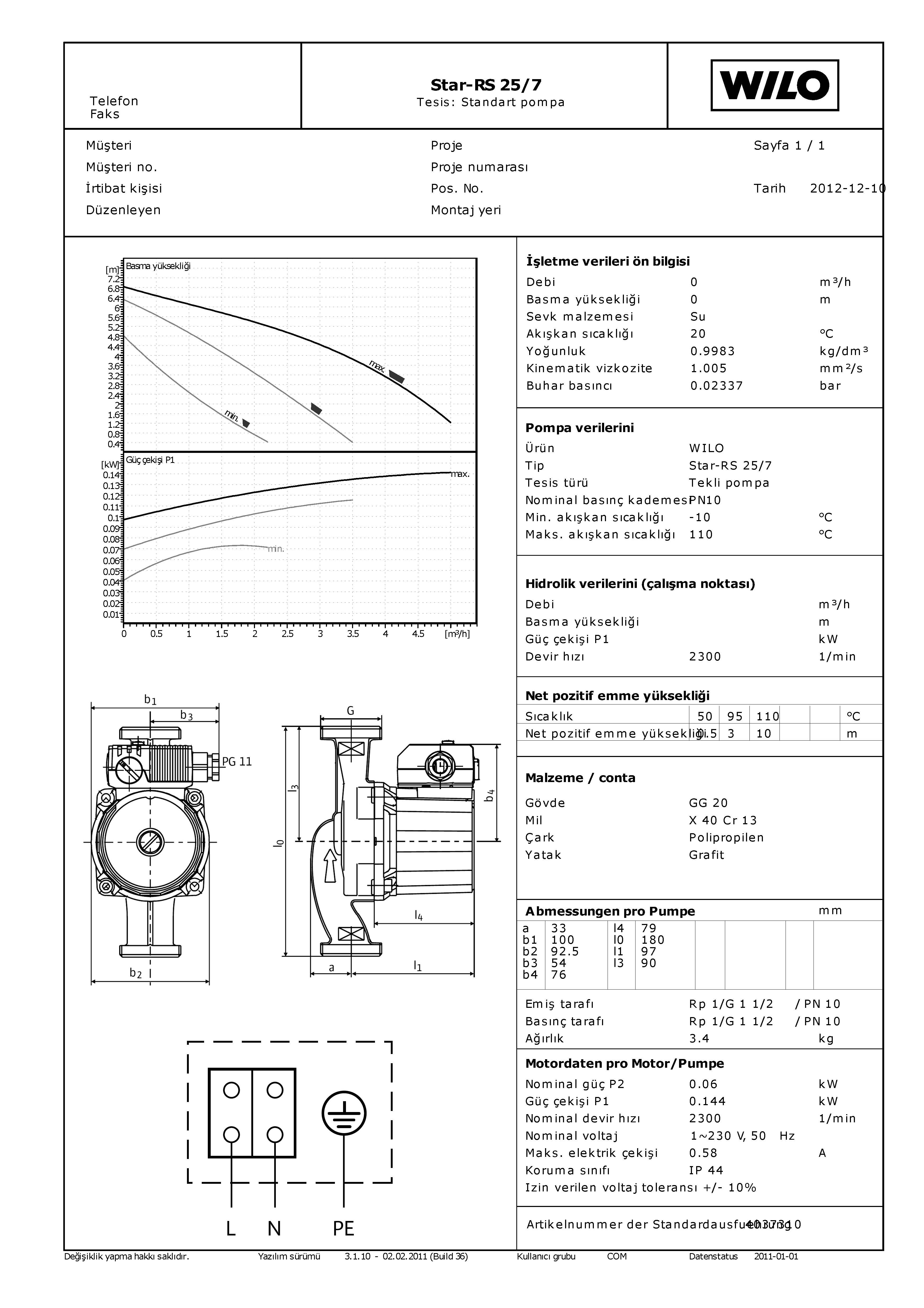 Wilo Star RS 25/7-M Sirkulasyon Pompas? Wilo Pompa