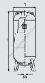LRS 1000/10 V 2'' Dikey Genleşme Tankı