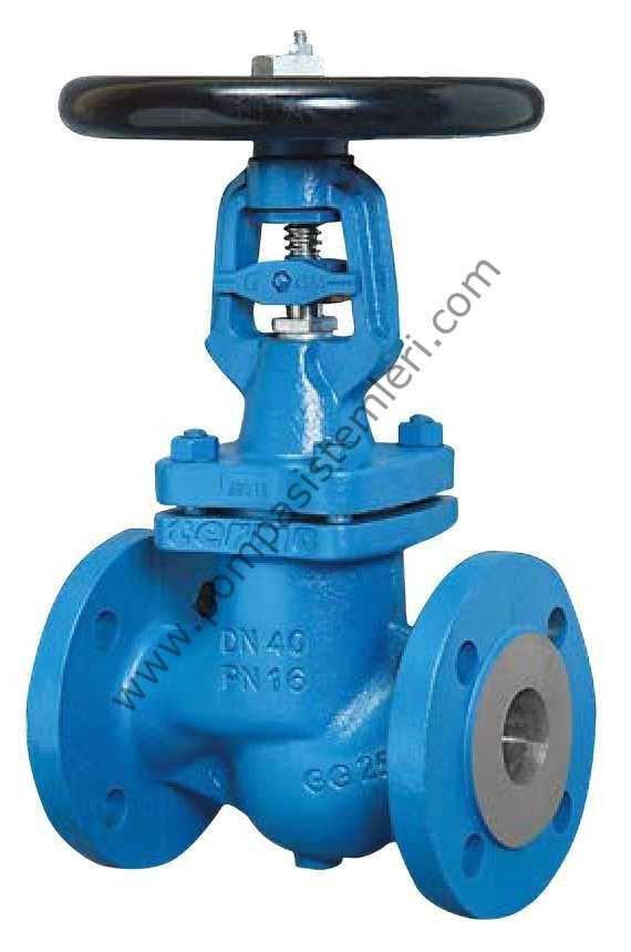 Metal Körüklü Glob Vana Flanşlı PN16